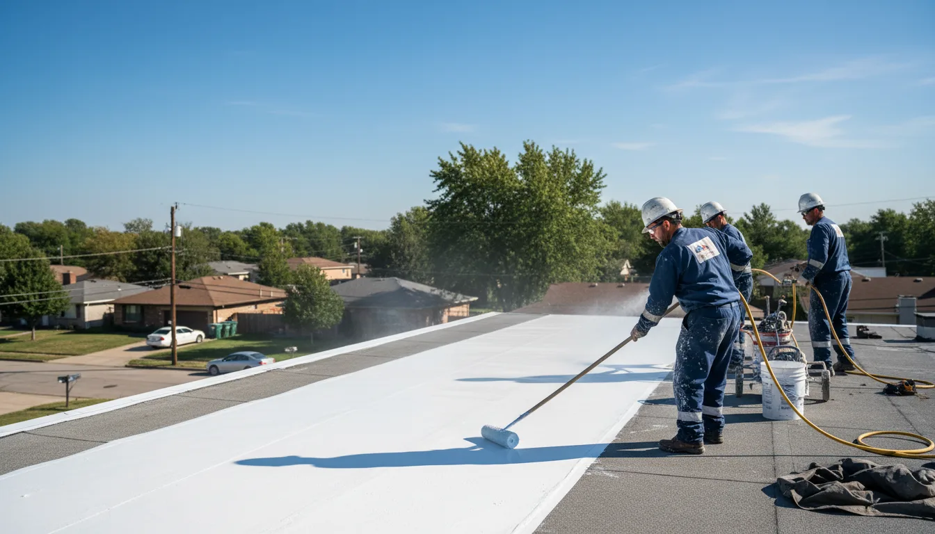 Commercial roof coating in Smithville, IN near me
